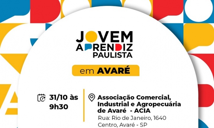 Jovem Aprendiz Paulista é tema de encontro no dia 31 em Avaré