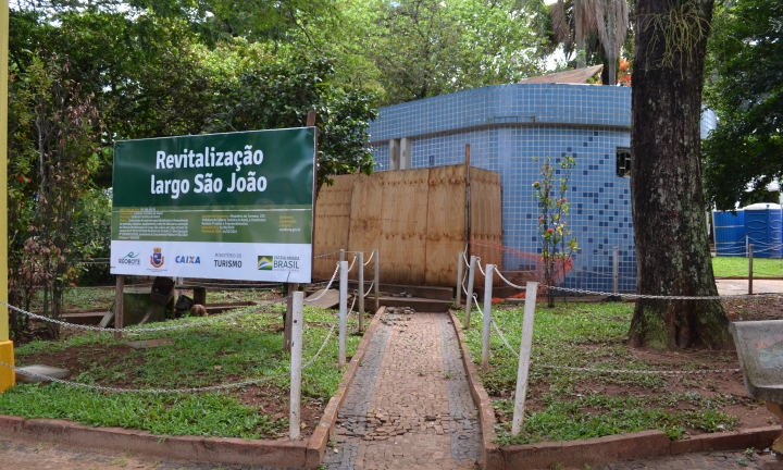 Revitalização inclui melhorias estruturais no Largo São João 