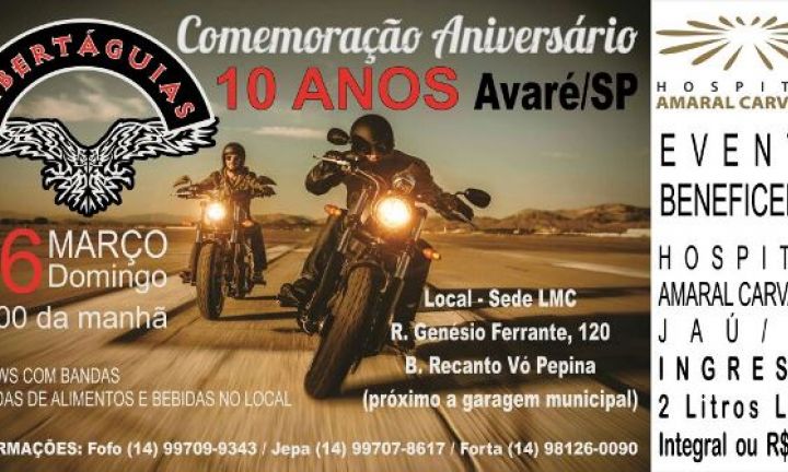 Libertáguias comemora 10 anos com evento beneficente neste domingo
