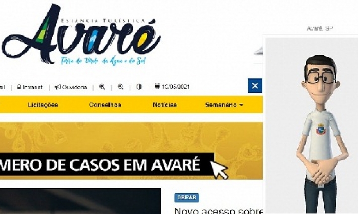 Site da Prefeitura de Avaré ganha tradução em Língua Brasileira de Sinais