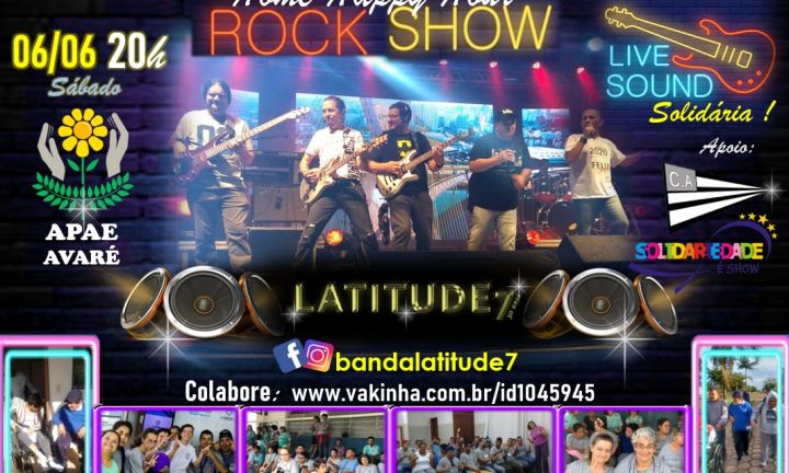 Banda avareense Latitude 7 fará live neste sábado em prol da APAE