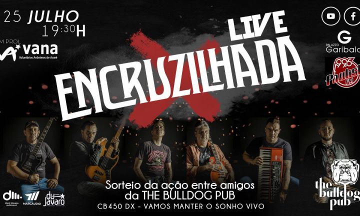 Banda Encruzilhada fará live em prol da entidade assistencial VANA