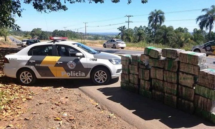 Polícia Rodoviária apreende mais de 550 kg de maconha