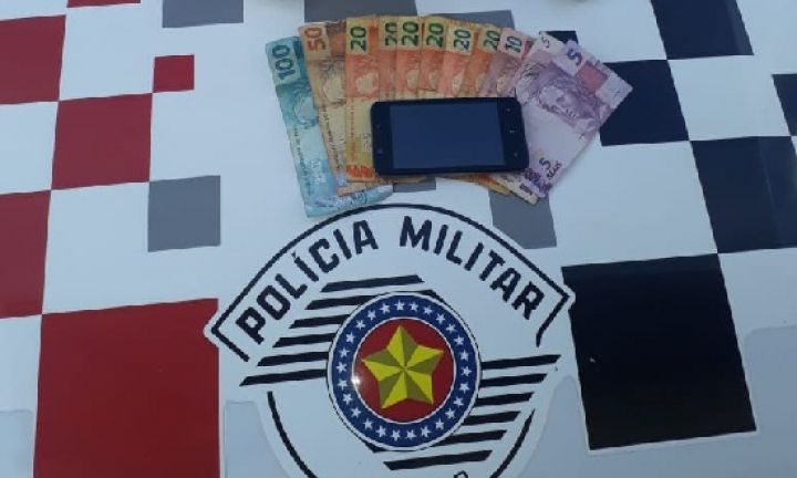 Polícia Militar prende traficante com muda de maconha