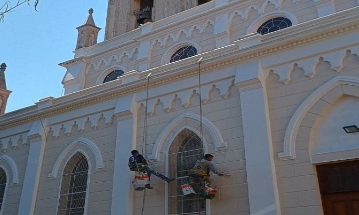 Paróquia investe R$ 250 mil na reforma externa da igreja de Nossa Senhora das Dores