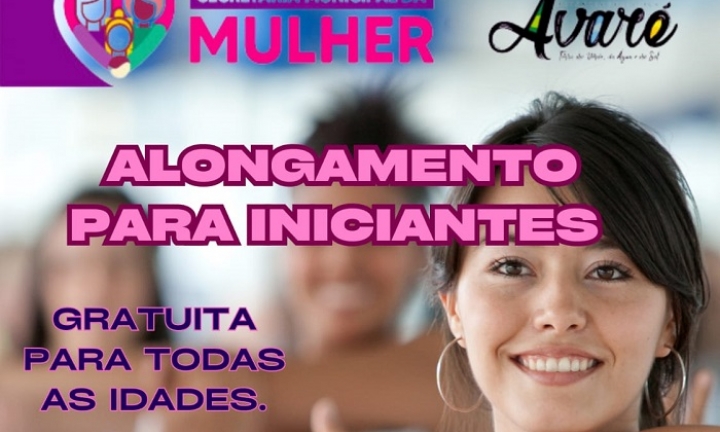 Secretaria da Mulher promove aulas de alongamento nos dias 10 e 24