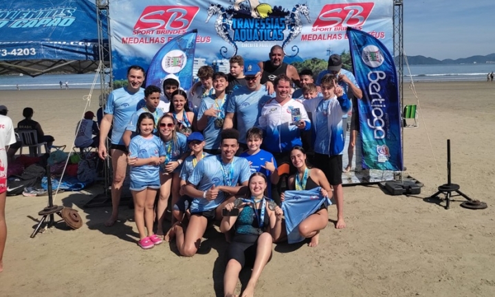 Natação de Avaré vence etapa do Circuito de Travessias Aquáticas