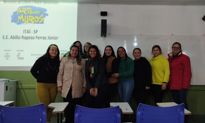 Escolas de Itaí participam do projeto cultural Arte nos Muros