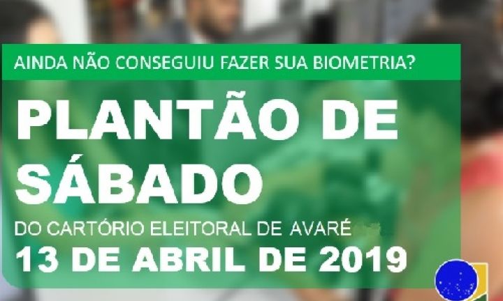 Cartório Eleitoral fará plantão do cadastro biométrico no sábado