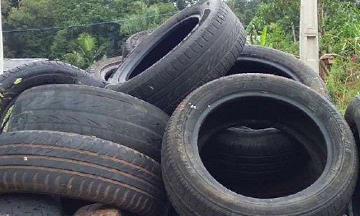 Campanha cria ponto de coleta para pneus sem uso