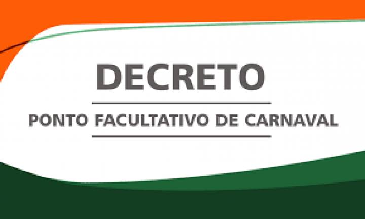 Prefeitura e Câmara terão ponto facultativo no período de Carnaval