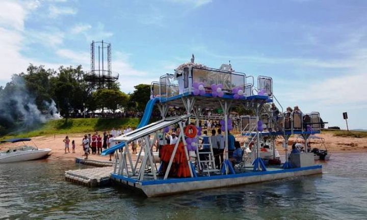 Procissão fluvial contou com 46 embarcações