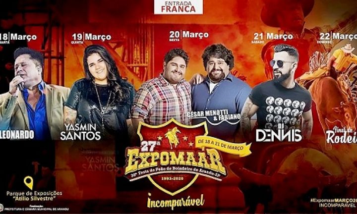 Expomaar em Arandu tem programação de shows definida