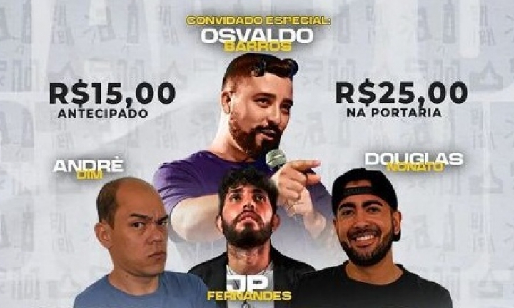 Comediantes apresentam mais uma edição do espetáculo “Risotrio”