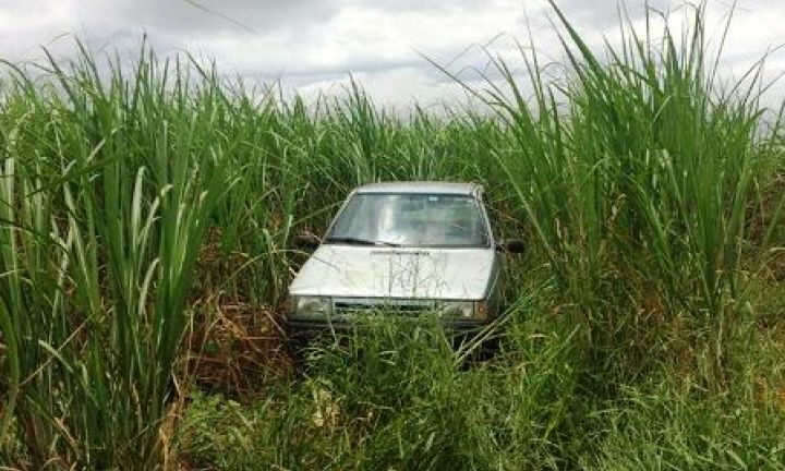 Menor furta veículo e esconde em canavial