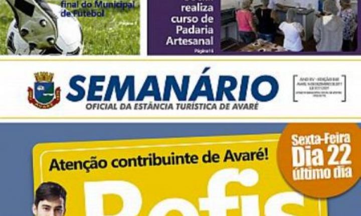 Semanário Oficial passa a circular somente na versão eletrônica