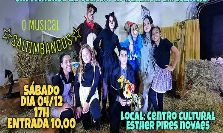 Companhia de Teatro de Itaí se apresenta em Avaré neste sábado, 4/12