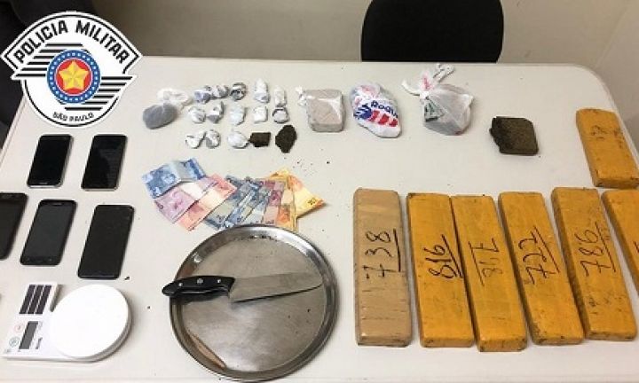 Polícia apreende tijolos de maconha e trio é preso em Avaré