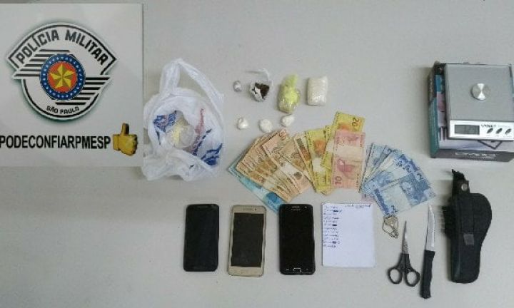 Dois são presos por tráfico de drogas no Santa Eliza