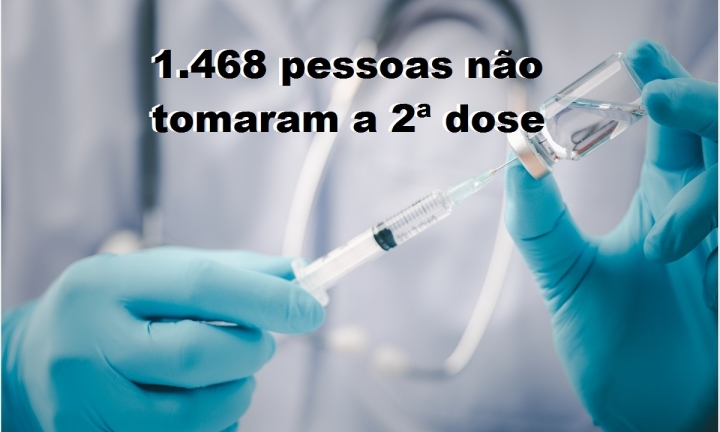 1.468 pessoas ainda não tomaram a 2ª dose da vacina contra Covid em Avaré