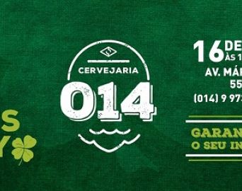 Cervejaria 014 realiza St. Patrick's Day no sábado