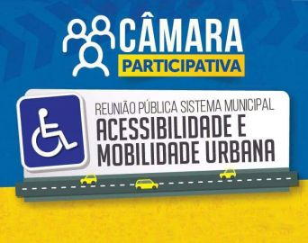 Mobilidade e acessibilidade urbana serão temas de audiência pública