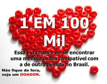 Cadastro para doação de medula óssea acontece nesta quarta-feira na Eduvale