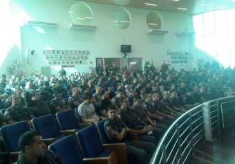 O auditório da Câmara Municipal ficou lotado durante a solenidade.