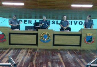 Coronel PM Antonio Valdir Gonçalves Filho, comandante do CPI 7 de Sorocaba presidiu a solenidade.