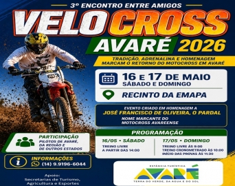 Velocross Avaré 2026 resgata tradição do motocross na cidade