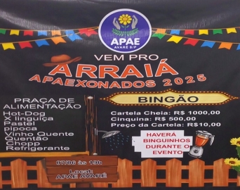APAE de Avaré promove seu tradicional Arraiá APAEXONADOS 2025