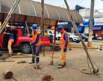 Prefeitura dá início às obras contra enchentes fazendo sondagem do solo