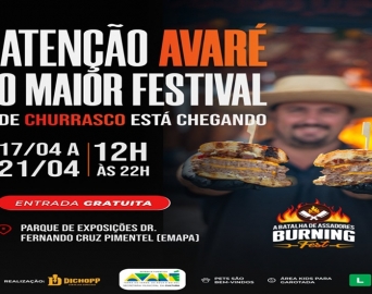 Burning Fest chega à Avaré com o maior festival de churrasco da região