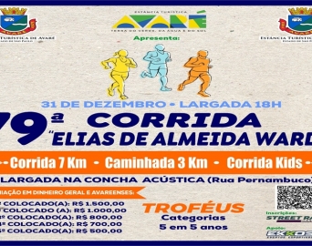 Com mais de R$ 18 mil em premiação, Corrida Elias Ward está com inscrições abertas