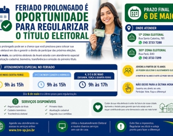 Cartórios Eleitorais farão plantão especial no feriado do Dia do Trabalho
