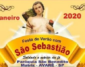 Festa de Verão com São Sebastião acontece de 10 a 20 de janeiro
