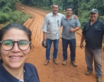 Suzano Celulose viabiliza reconstrução de ponte estratégica em estrada rural