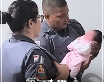 Recém-nascido é salvo pela Polícia Militar às vésperas do Dia das Mães