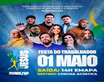 Avaré celebra a fé cristã com a realização da Marcha Para Jesus