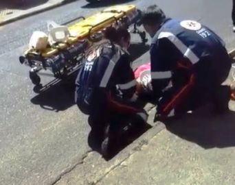 Mulher se fere após ser arrastada por ônibus em Avaré
