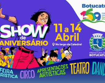 Mais de 30 atrações constam na programação do aniversário de Botucatu
