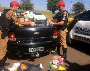 Carro com placas de Avaré é apreendido no PR com cerca de R$ 1 milhão em drogas