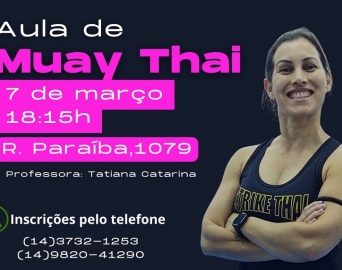Secretaria da Mulher realiza aula gratuita de Muay Thai no dia 7 de março