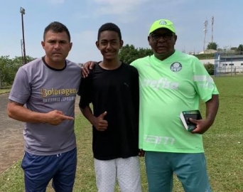 Adolescente de 13 anos é aprovado em peneira do Palmeiras em Avaré