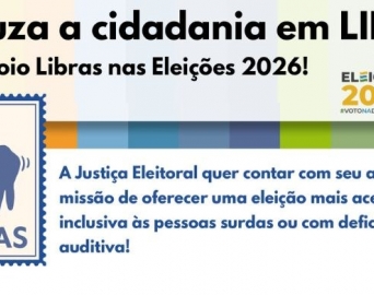 Campanha do TRE-SP busca voluntários com conhecimento em Libras para as Eleições 2026