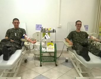 Aptidão física e doação de sangue foram atividades no TG