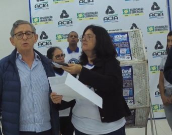 ACIA realiza o 1º sorteio da Campanha R$ 100 mil em vales-compra