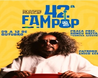 42ª Fampop começa nesta quinta, 9, com entrada gratuita na Concha Acústica