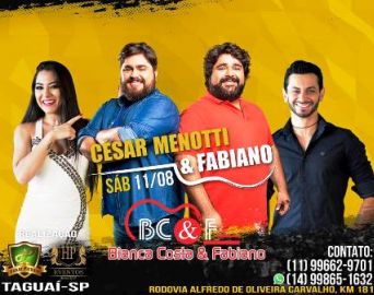 Haras Piedade apresenta show com César Menotti & Fabiano