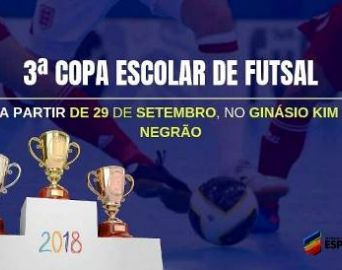 Secretaria de Esportes prepara 3ª Copa Escolar de Futsal